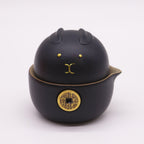 Money Cat Ceramic Teapot Set with 2 Cups - Black – view 5