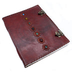 Huge 7 Chakra Leather Book, 200 Pages – 33x25 cm – view 3