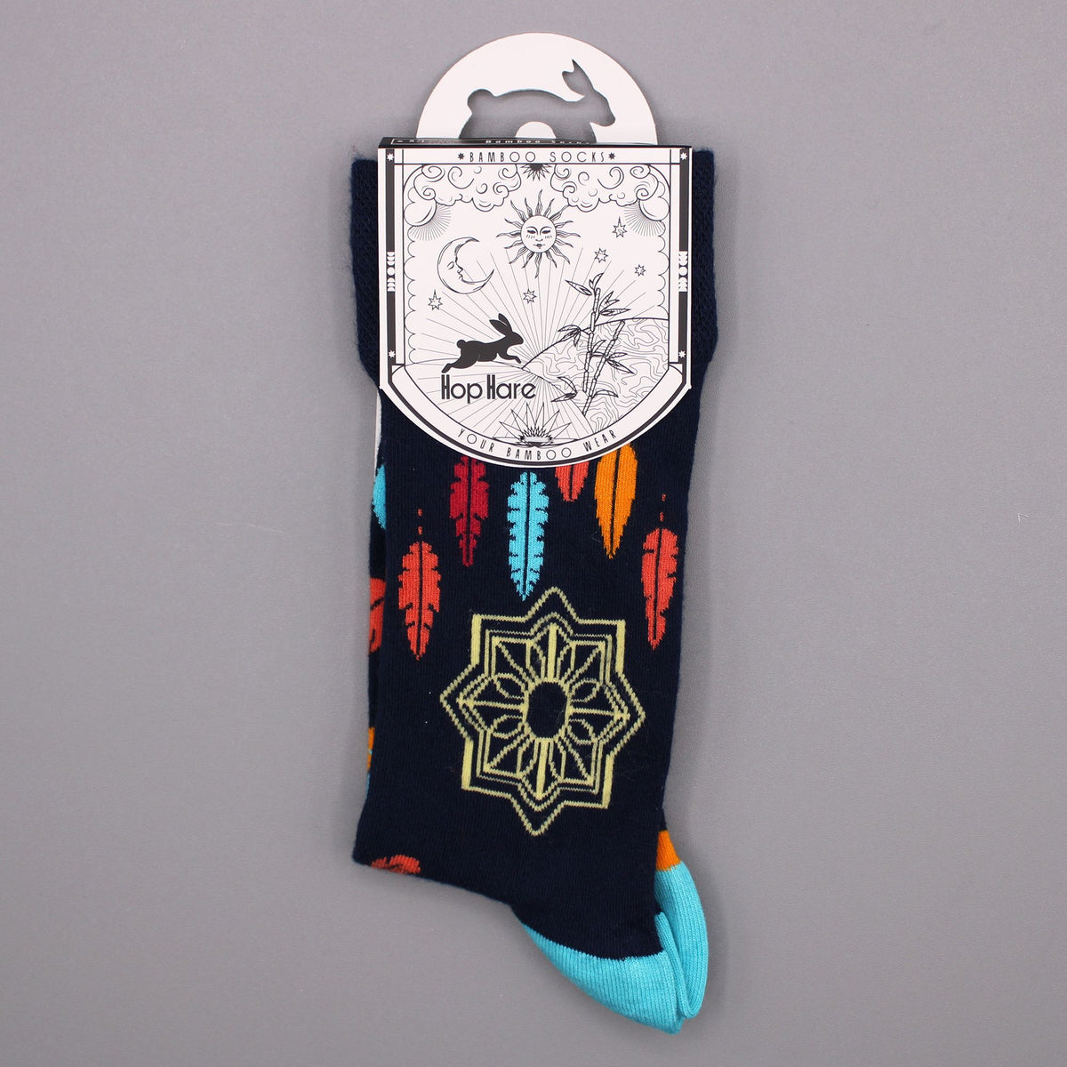 Hop Hare Bamboo Socks Dreamcatcher Print (36-40) – view 6
