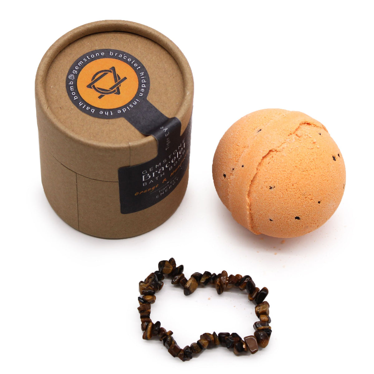 Tiger Eye Gemstone Bracelet Bath Bomb – view 10