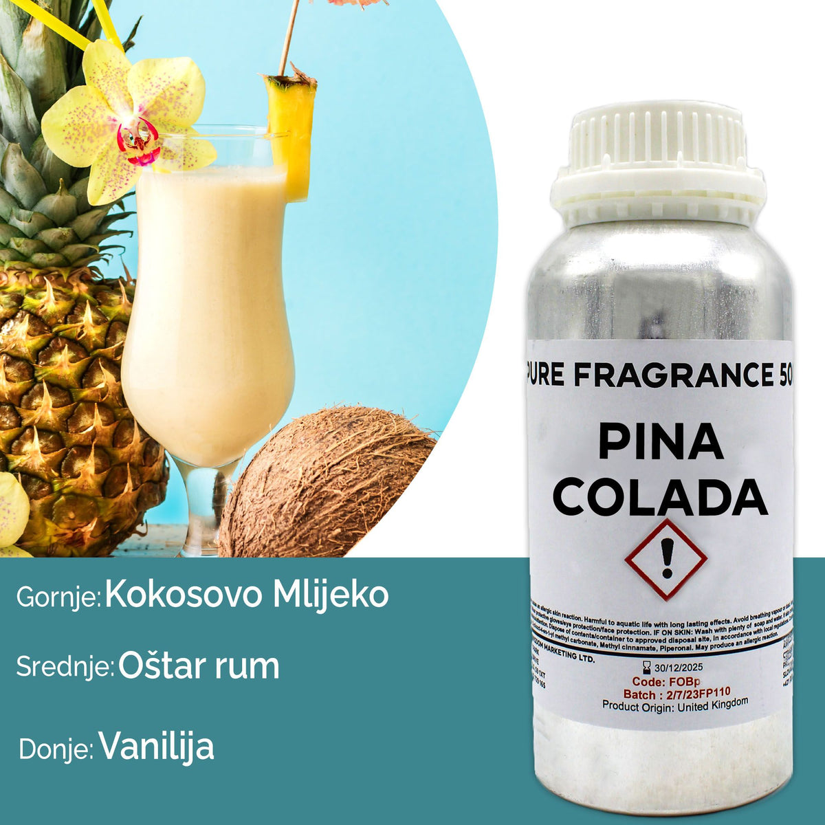 Pina Colada Pure Fragrance Oil - 500ml – view 3
