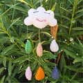 Handmade Felt Mobile, Mini Happy Clouds
