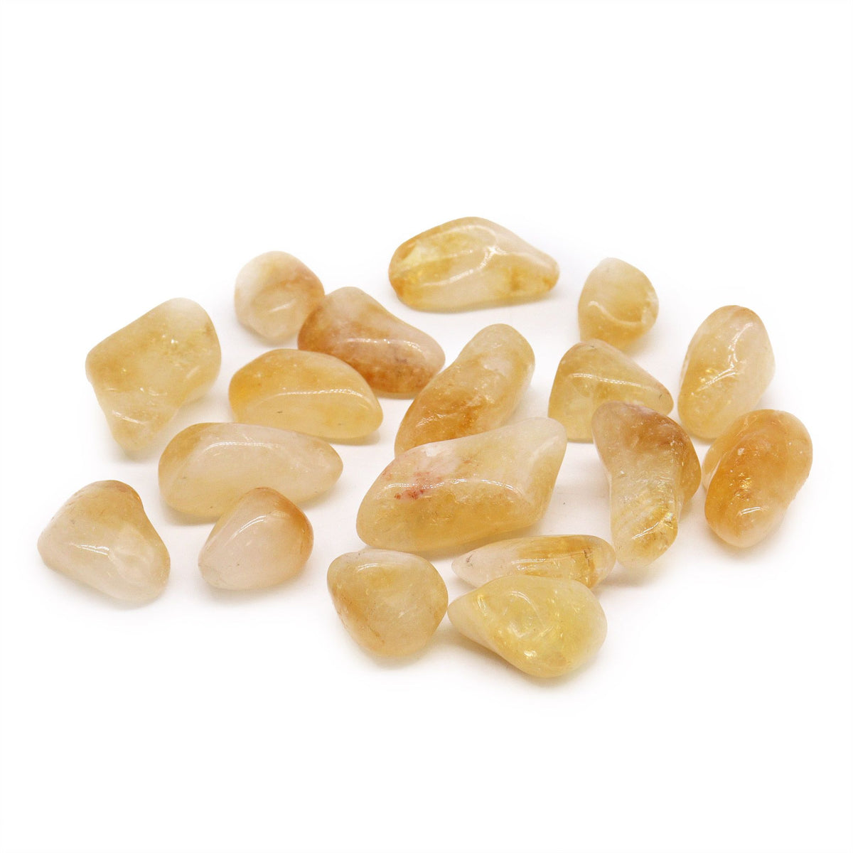 Pack of 24 Large Tumble Stones - Citrine Quartz Grade A