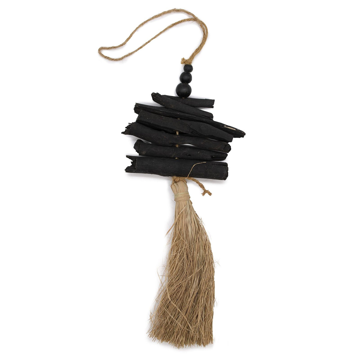 Hanging Driftwood Tassel, 35 x 15 cm – view 3