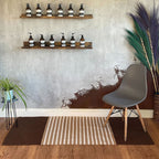 Indian Cotton Rug - Dark Brown/Beige - 70x171cm – view 5