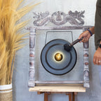 Medium Gong in Black Stand - 35cm – view 3
