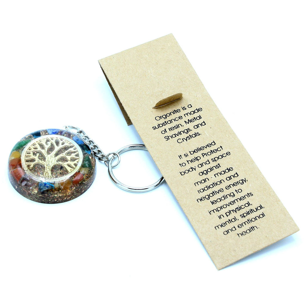 Orgonite Power Keyring - Gemstones Chakra Tree of Life – view 5