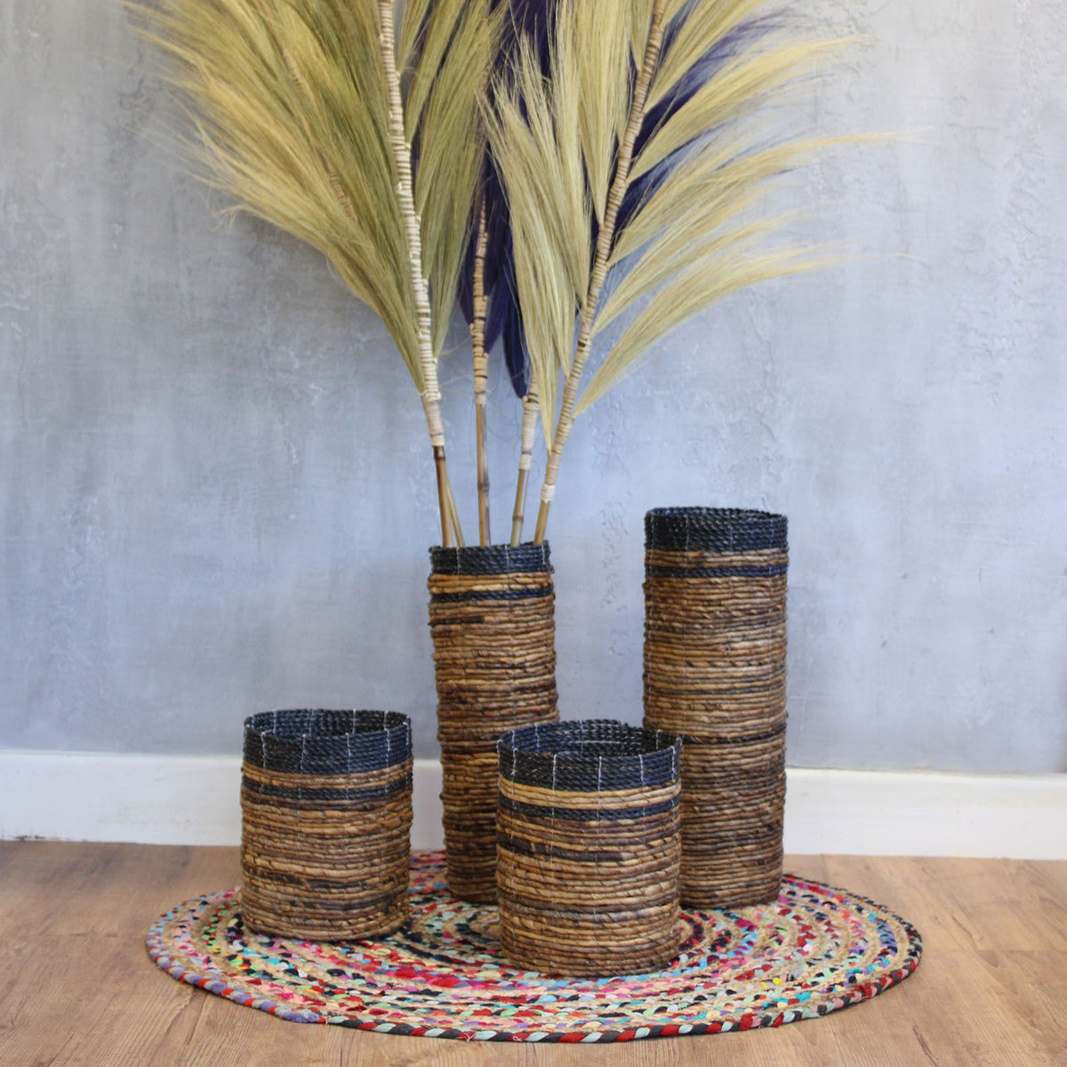 Banana Leaf Vase and Bin Set (2 Vases, 2 Bins), 22 x 22 cm – view 5