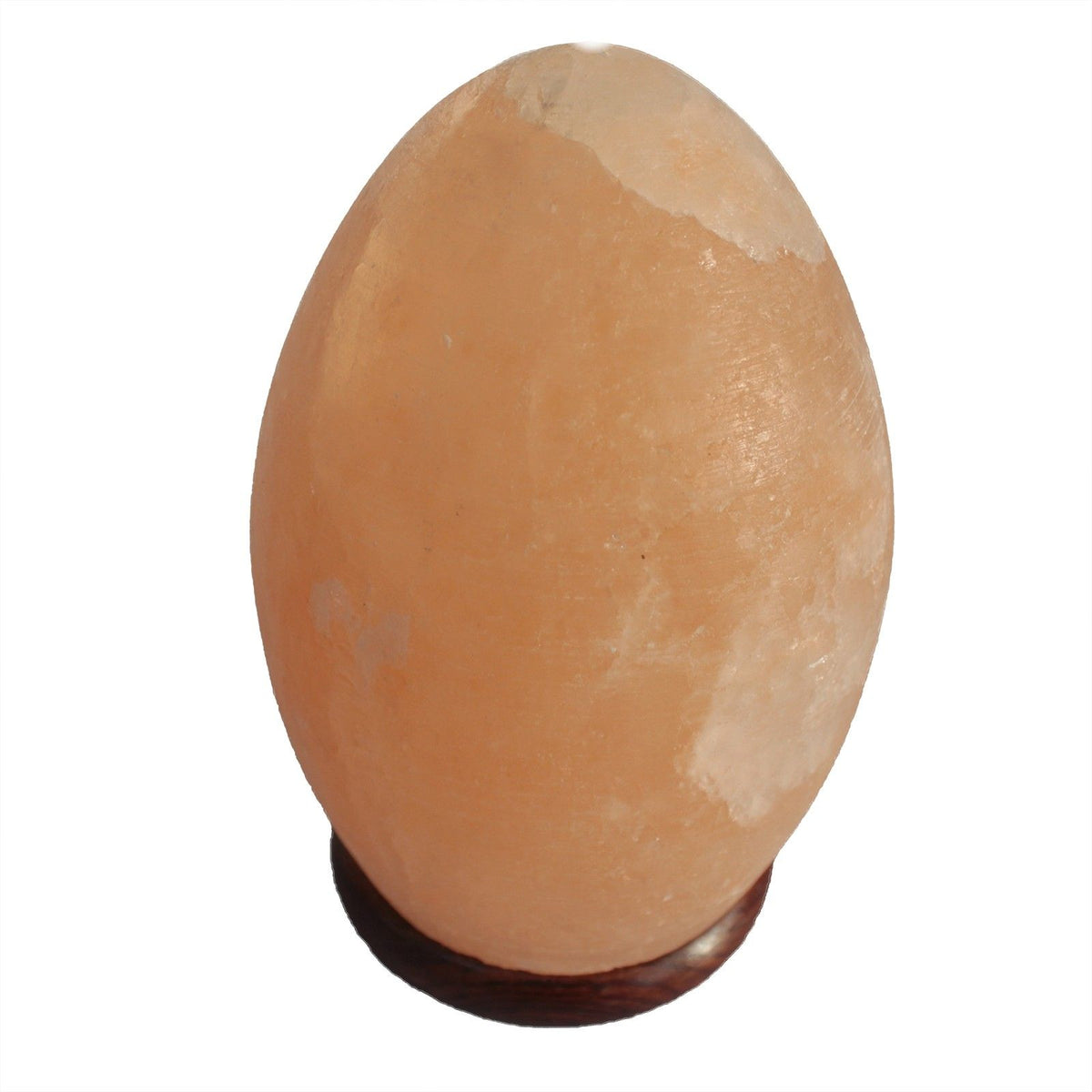Himalayan Salt Lamp Egg on Wooden Base