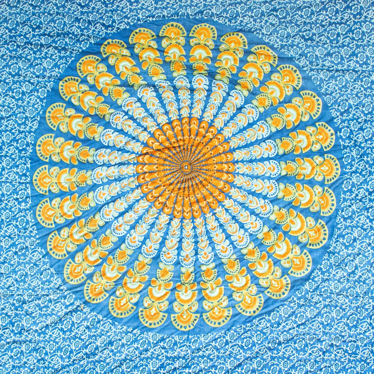 Teal Orange Mandala Sarong – view 6