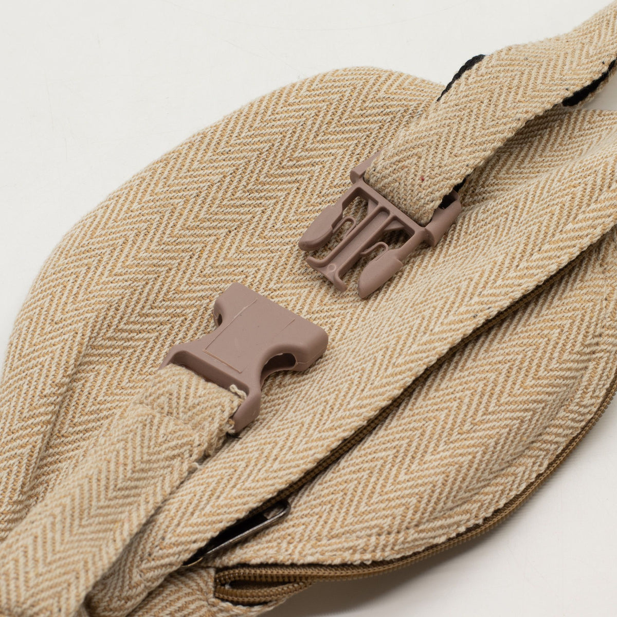 Marsupio in stile canapa e cotone - naturale