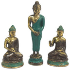 Brass Standing Buddha Statue – Medium