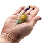 Orgonite Pendulum with Flower of Life Design – view 3
