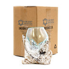 Molten Glass Bowl on Whitewash Wood - Medium – view 2