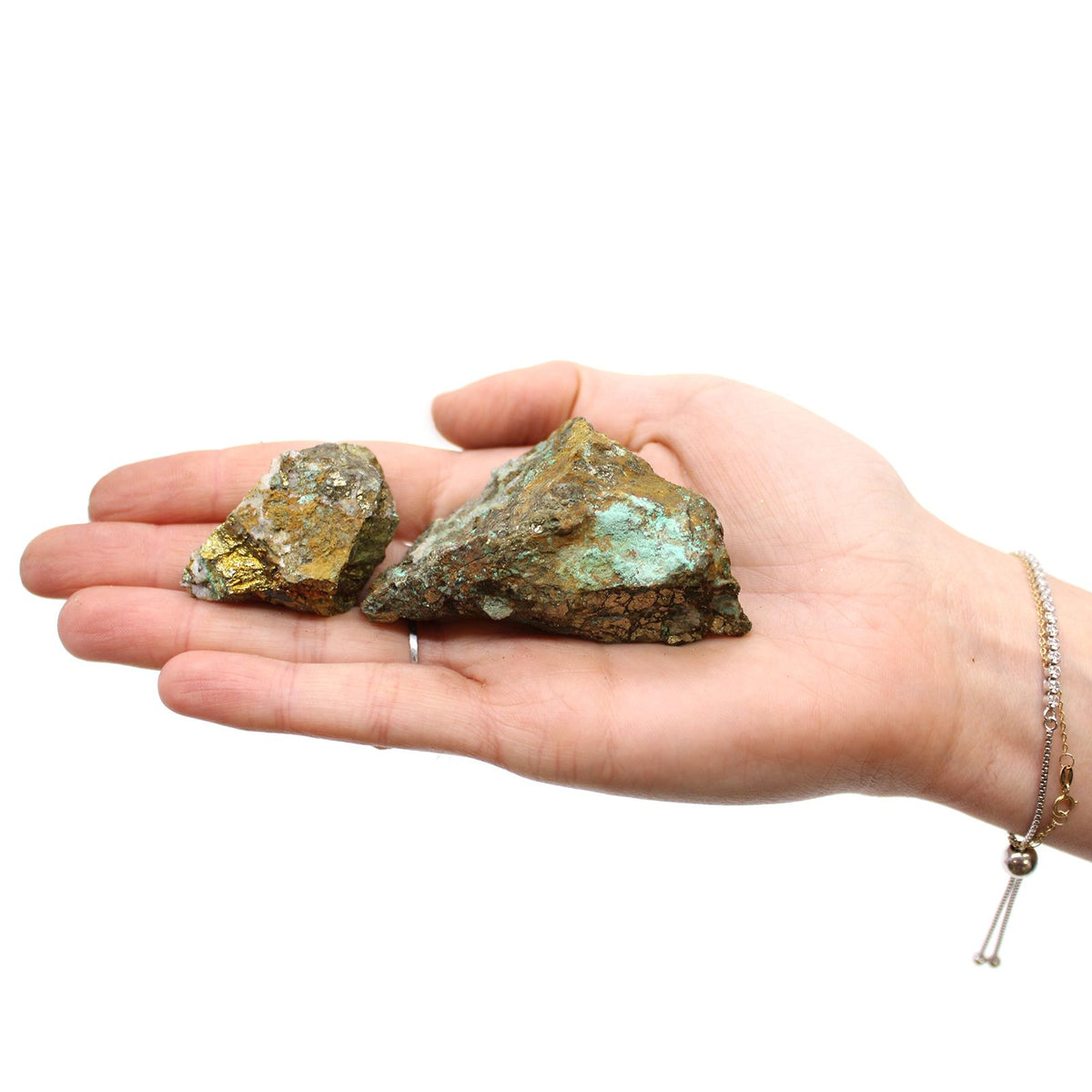 Chalcopyrite Mineral Specimen Tray, Approx 80 Pieces – view 7