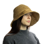 Nomad Sari Floppy Straw Sun Hat - Natural Coffee – view 7