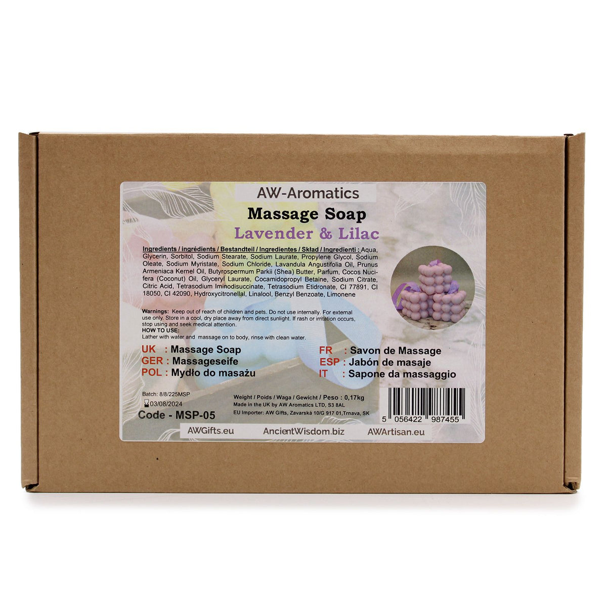 Massage Soap Bar - Lavender & Lilac – view 5