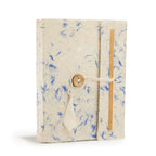 Lokta Blue Cotton Fleck Notebook – Medium – view 4