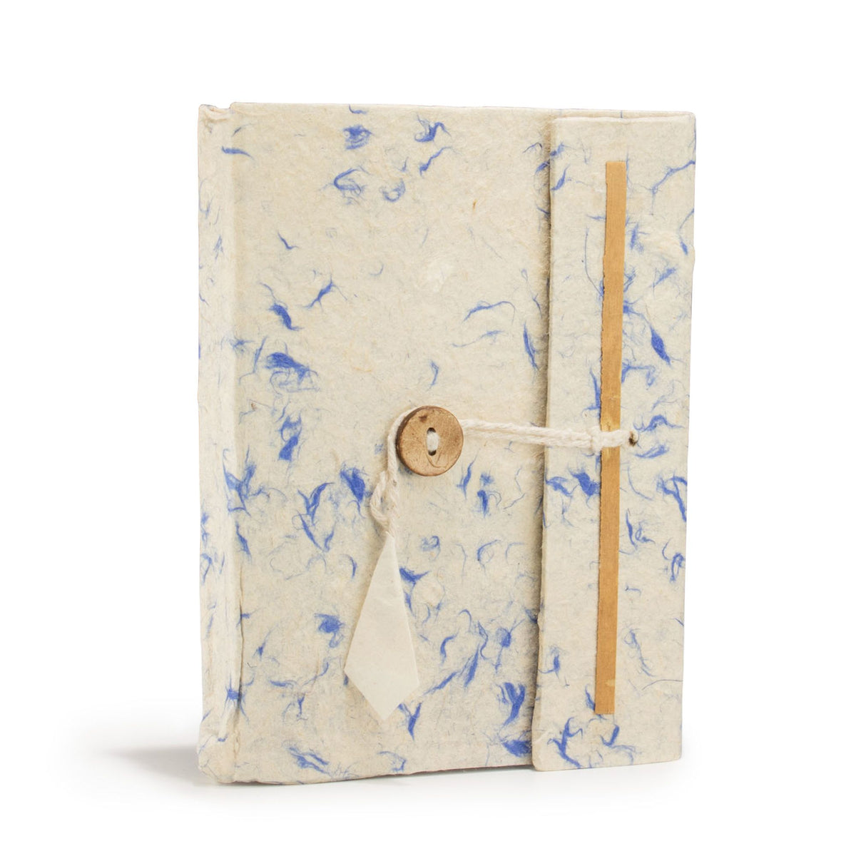 Lokta Blue Cotton Fleck Notebook – Medium – view 4