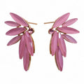 Soft Pink Vintage Glass Fairies Earrings