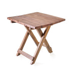Square Folding Coffee Table, Recycled Teak - 50 cm