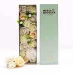 Long Soap Flower Gift Box - Wedding White & Ivory – view 2