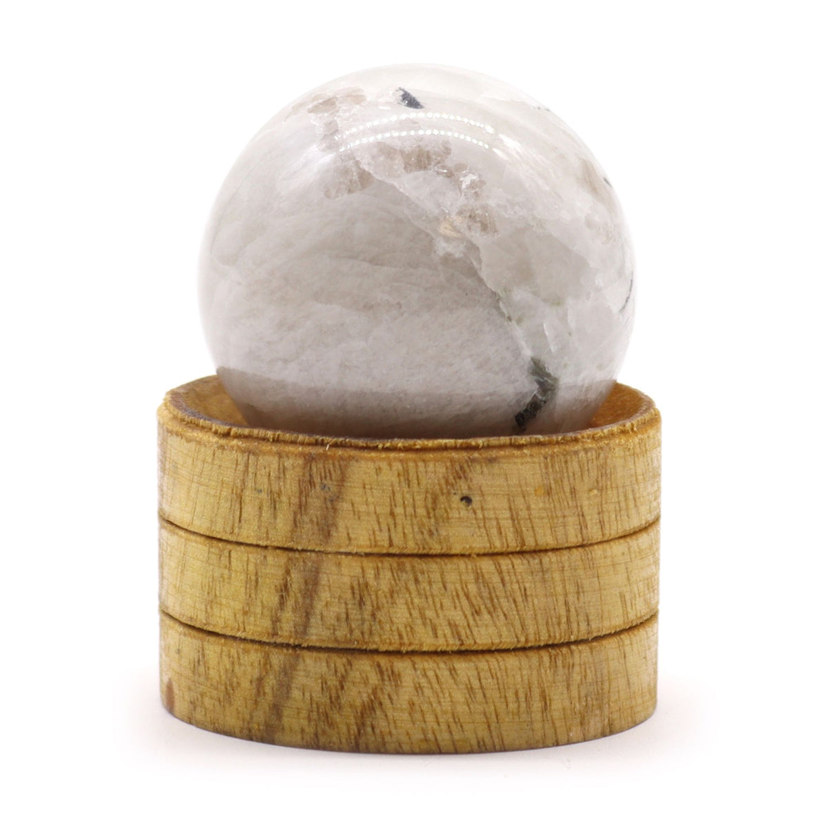 Indian Moonstone Sphere 40mm with Stand