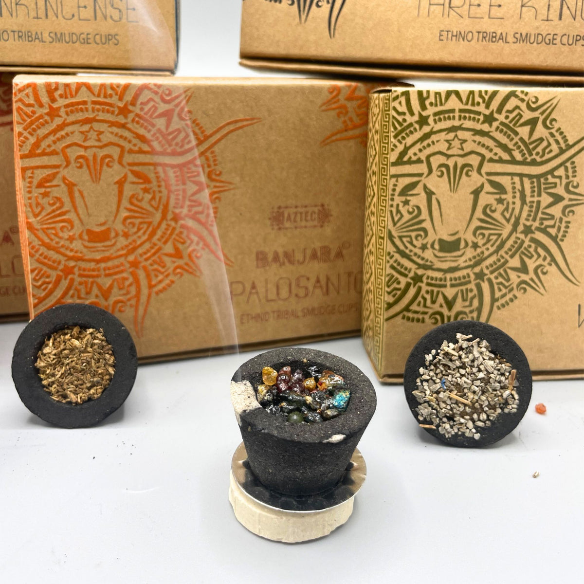 Banjara Resin Cups - Myrrh, Set of 6 – view 2