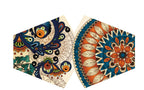Reusable Fashion Face Covering - Golden Leaves Print – view 2