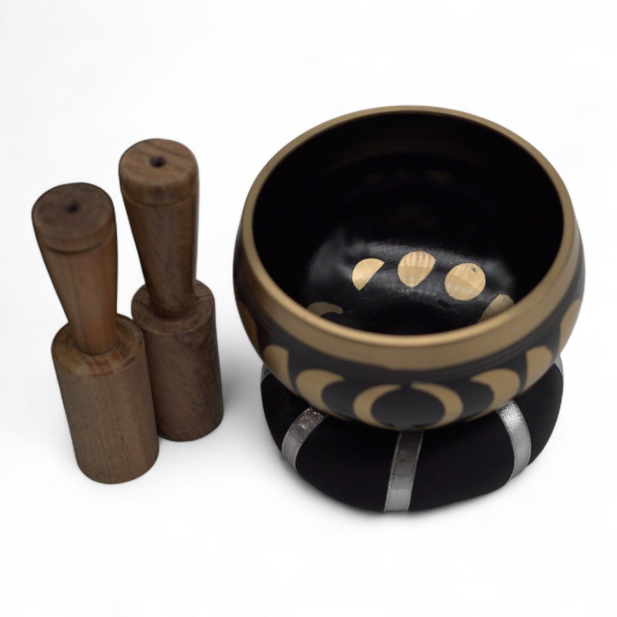 Moon Phase Singing Bowl Set - Black (10.7cm) – view 2