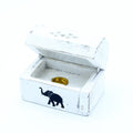 Whitewashed Mango Wood Incense Holder - Cone Smoke Box 8cm