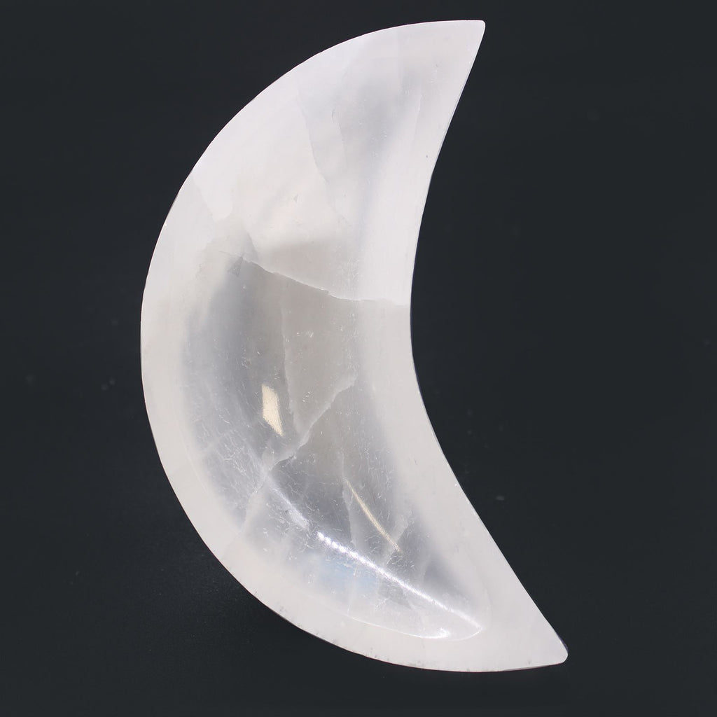 Selenite Moon Bowl - 15cm – view 3