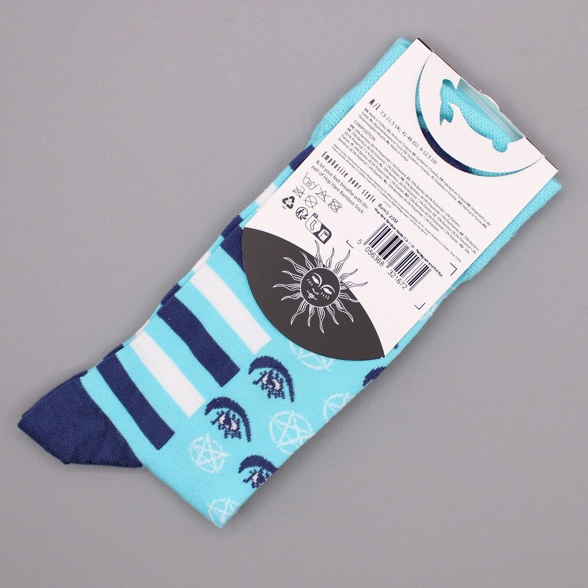 Hop Hare Bamboo Socks (36-40) - Pentagram and Evil Eye – view 5