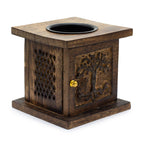 Large Mango Wood Box Oil Burner Tree of Life – view 2
