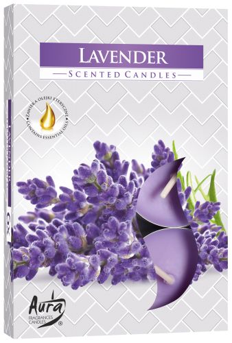 Set of 6 Lavender Scented Tealights