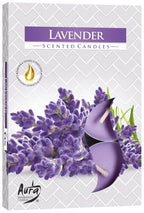 Set of 6 Lavender Scented Tealights