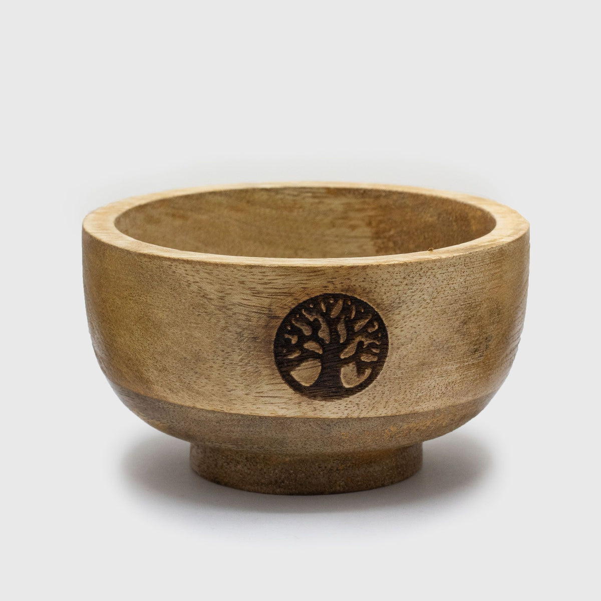 Small Mango Wood Ritual Bowl Cone Holder 11x6cm – view 2