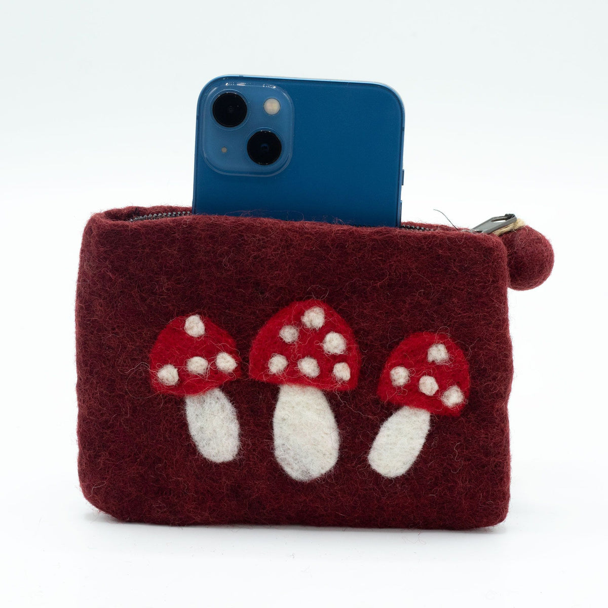 Wild Mushrooms Felt Zipper Pouches - Set of 3 – view 3