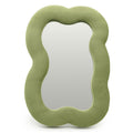 Squiggly Large Cloud Mirror - Moss Green - 33.4x23.5cm