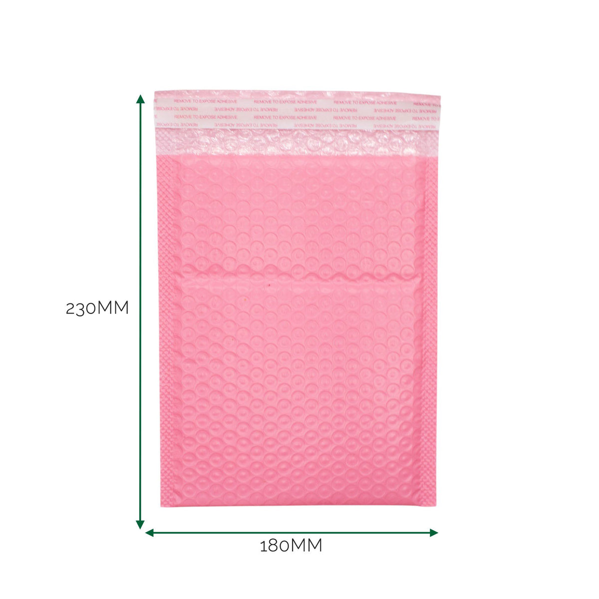 Pink Poly Bubble Mailing Envelope 180x230mm