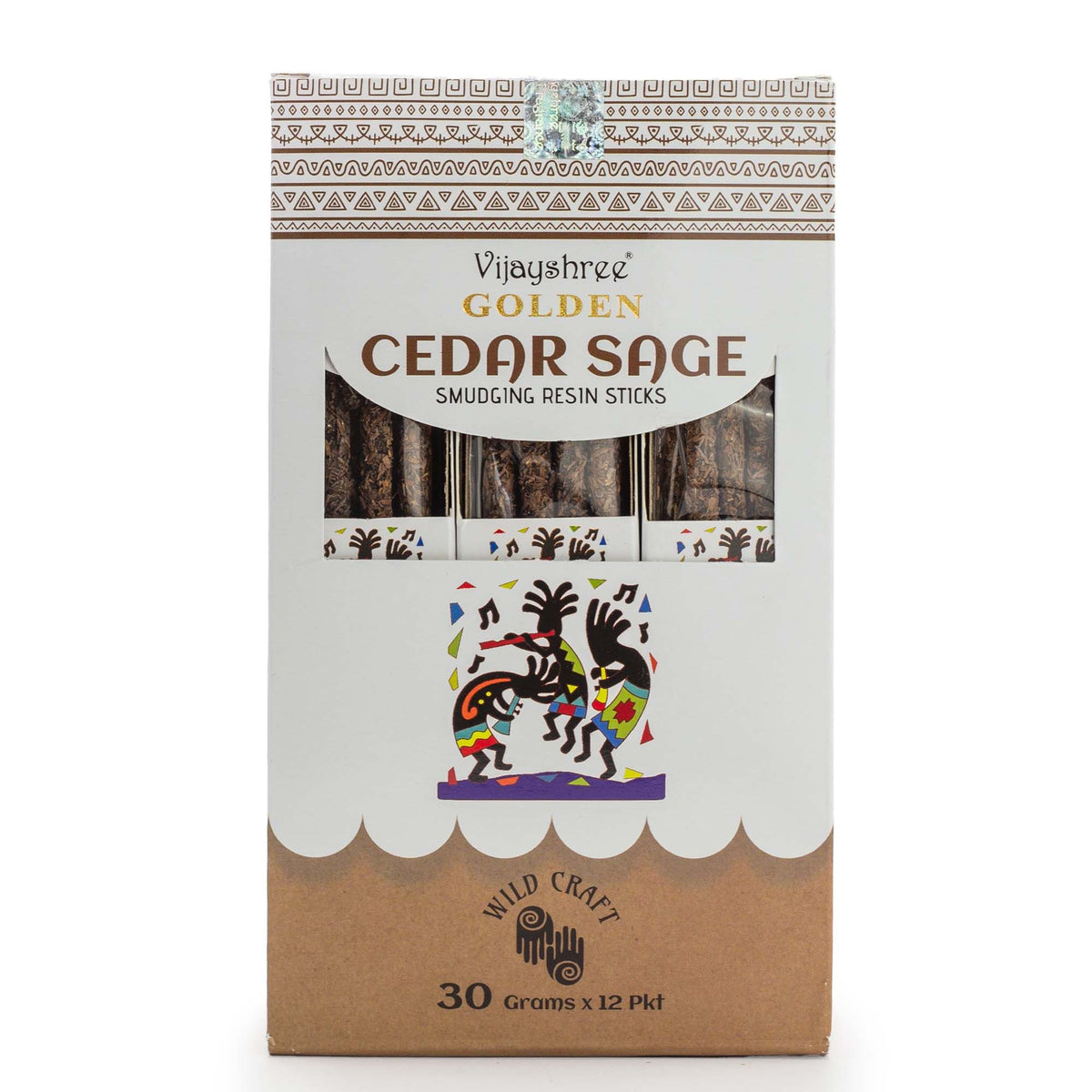 Golden Cedar Sage Smudging Resin Sticks - 30g Pack of 6 – view 3