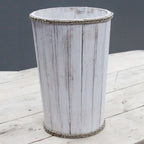 Large Nautical Storage Tub - Whitewash, 45 x 32 cm – view 2