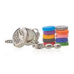 Cat and Flowers Aromatherapy Diffuser Bracelet Stainless Steel – view 3
