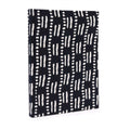 Cotton Bound Notebook 20x15cm - 96 Pages - Black Dots & Dashes