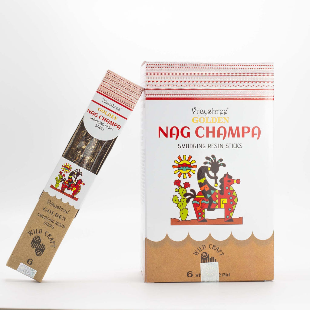 Golden Nag Champa Smudging Resin Sticks - 30g – view 4