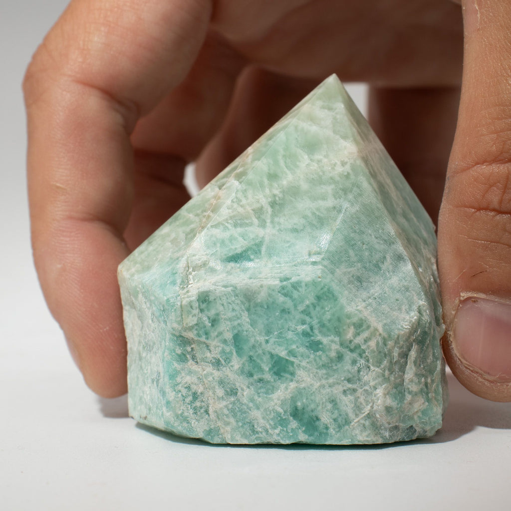 Indian Amazonite Top Polished Gemstone Point, pack of 5-6 pieces