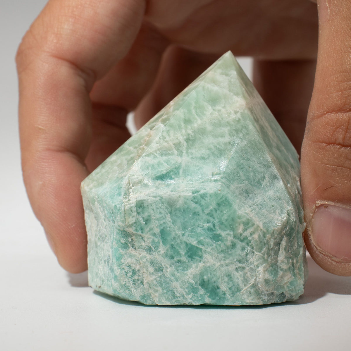 Indian Amazonite Top Polished Gemstone Point, pack of 5-6 pieces
