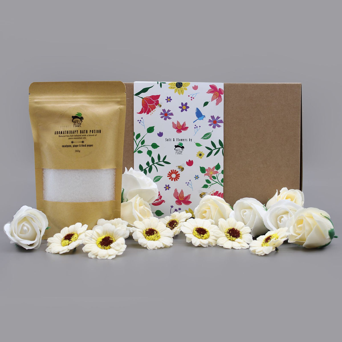 Wild Hare Salt & Flowers Set - Eucalyptus & Ginger – view 6