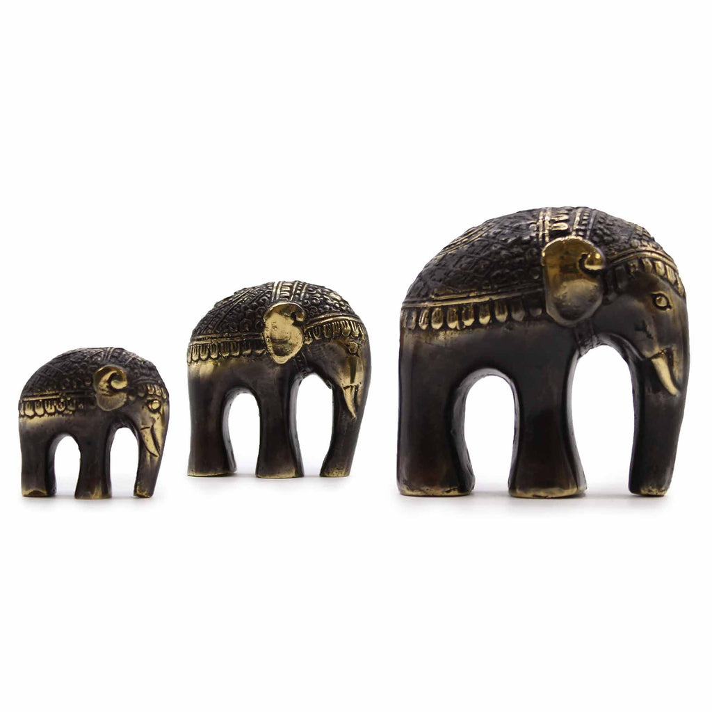 Brass Art Elephant Set of 3 – view 3