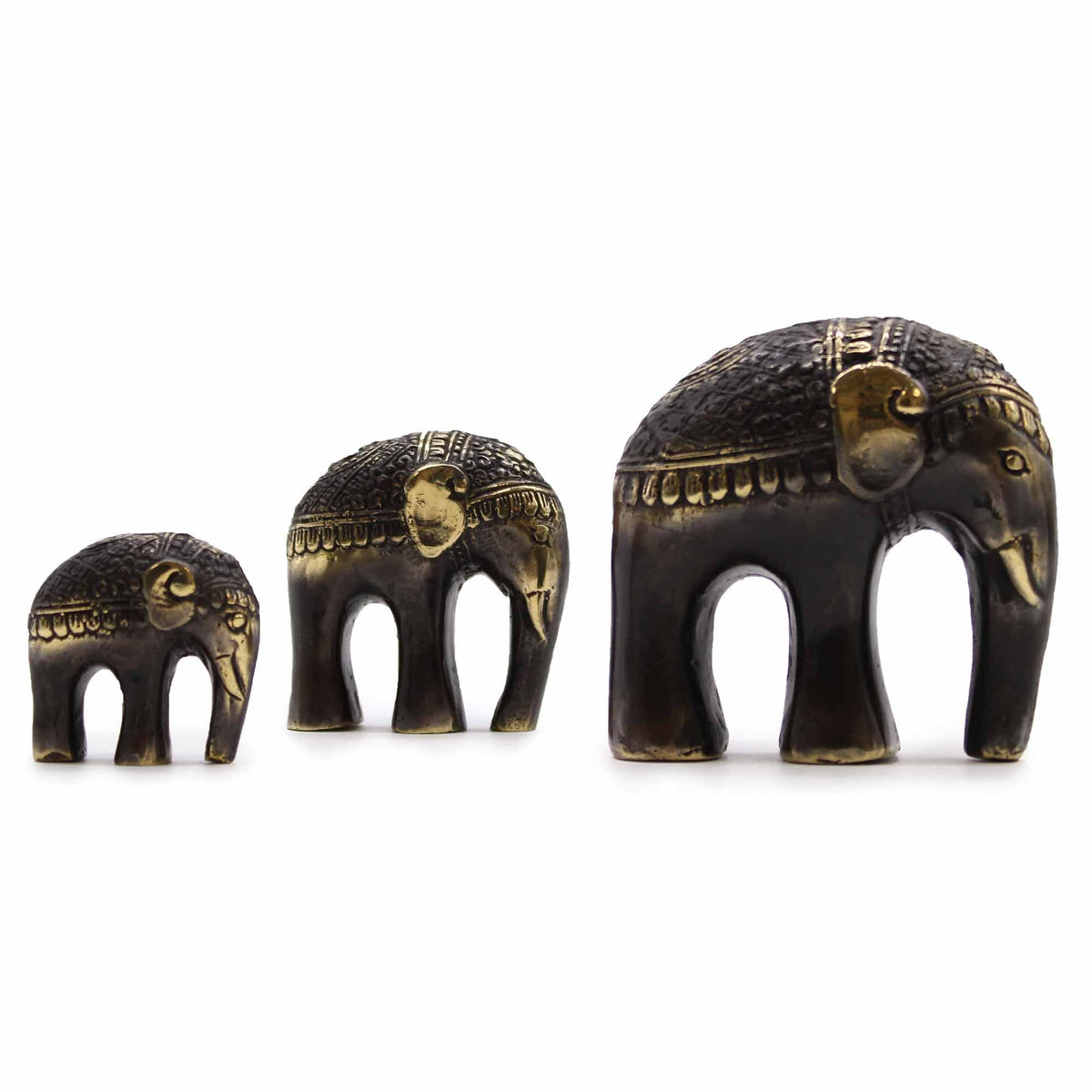 Brass Art Elephant Set of 3 – view 3
